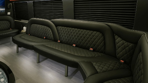 Interior of Thousand Oaks Party Bus Company's 15 Passenger Party Bus in Thousand Oaks