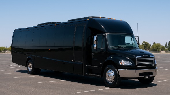 Exterior of Santa Clarita Party Bus Company's 28 Passenger Minibus in Santa Clarita