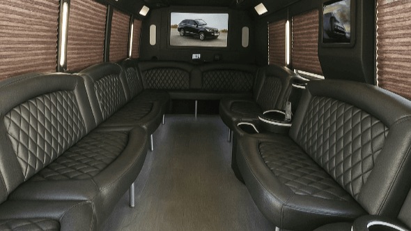 Interior of Simi Valley Party Bus Company's 28 Passenger Party Bus in Simi Valley