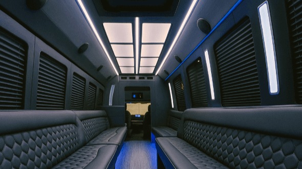 30 Passenger Party Bus Interior