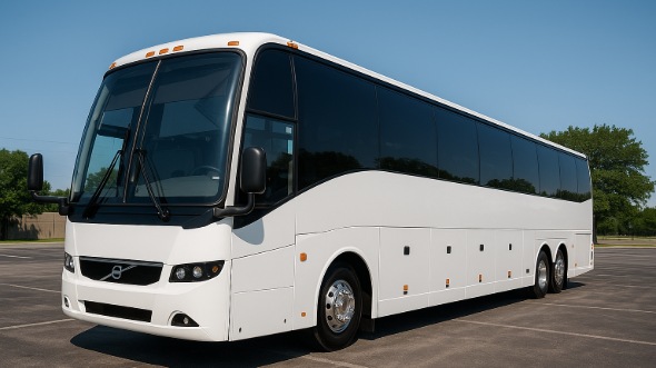 Exterior of Santa Clarita Party Bus Company's ADA Charter Bus in Santa Clarita