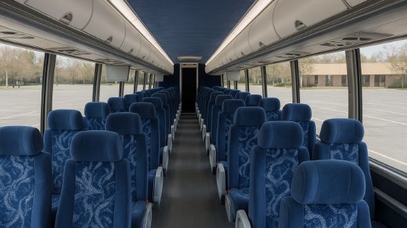 santa clarita 54 passenger charter bus interior