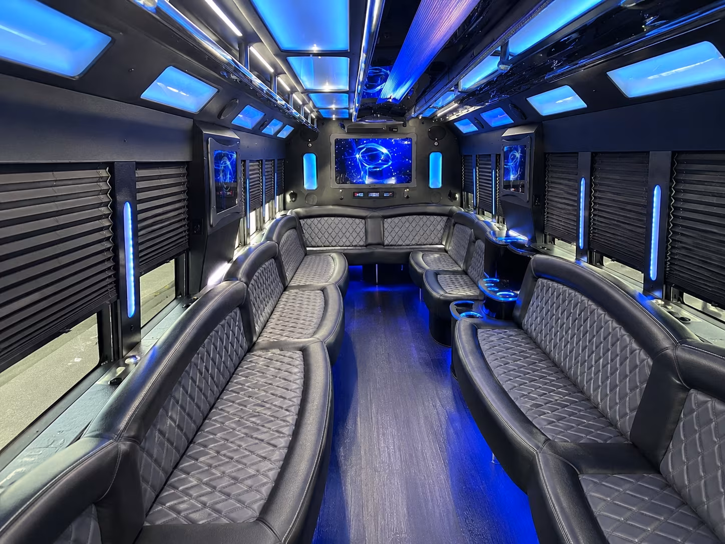 28 Passenger Party Bus Inside