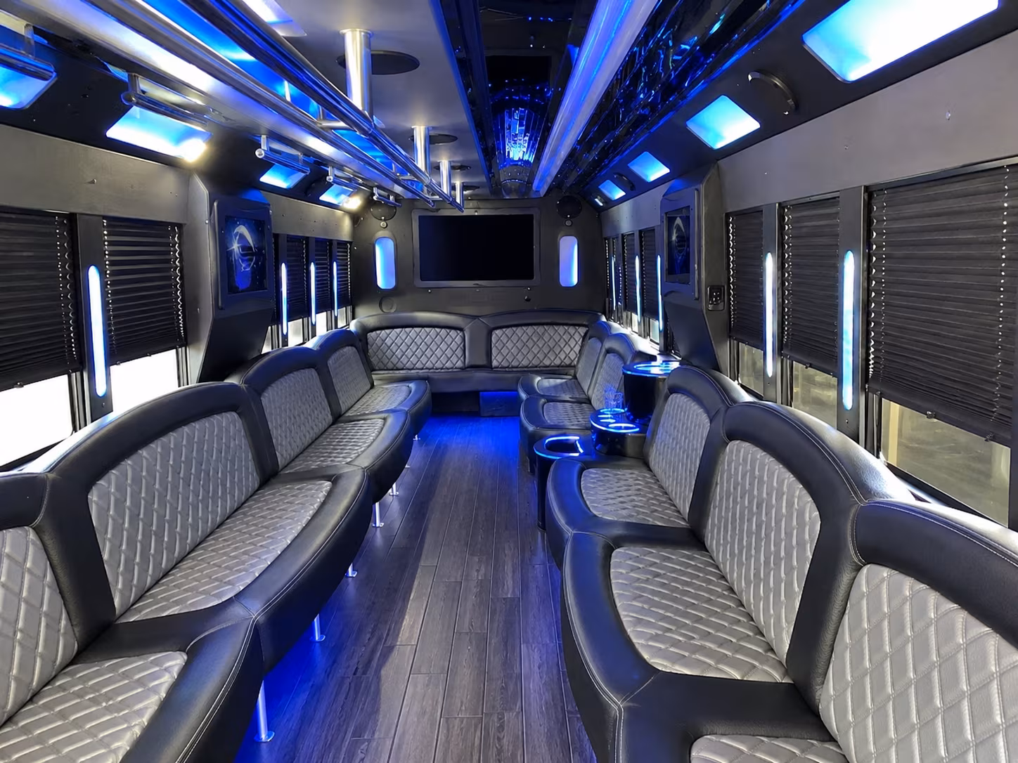 28 Passenger Party Bus Interior