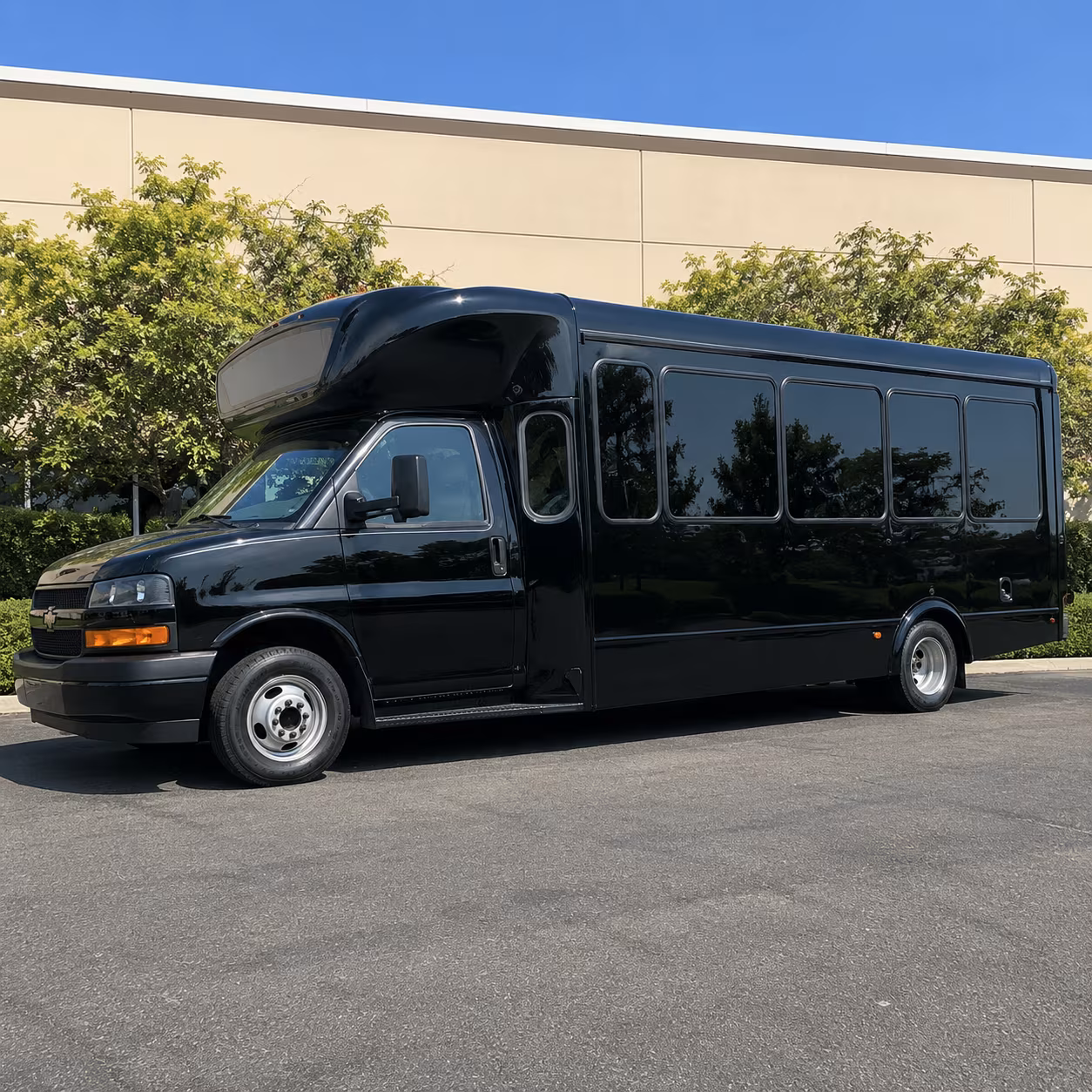 Passenger seating aboard a party bus rental serving Santa Clarita