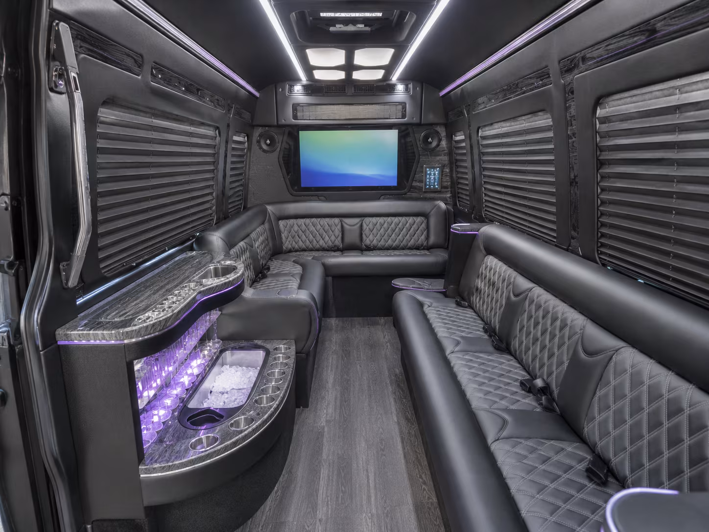 Santa Clarita Airport Shuttle & Transportation party bus exterior