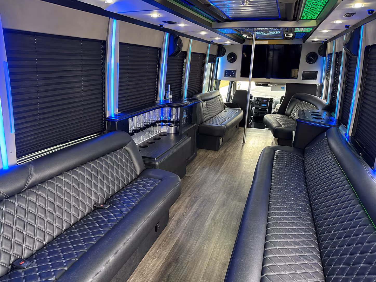 Santa Clarita Bachelor & Bachelorette Transportation party bus exterior