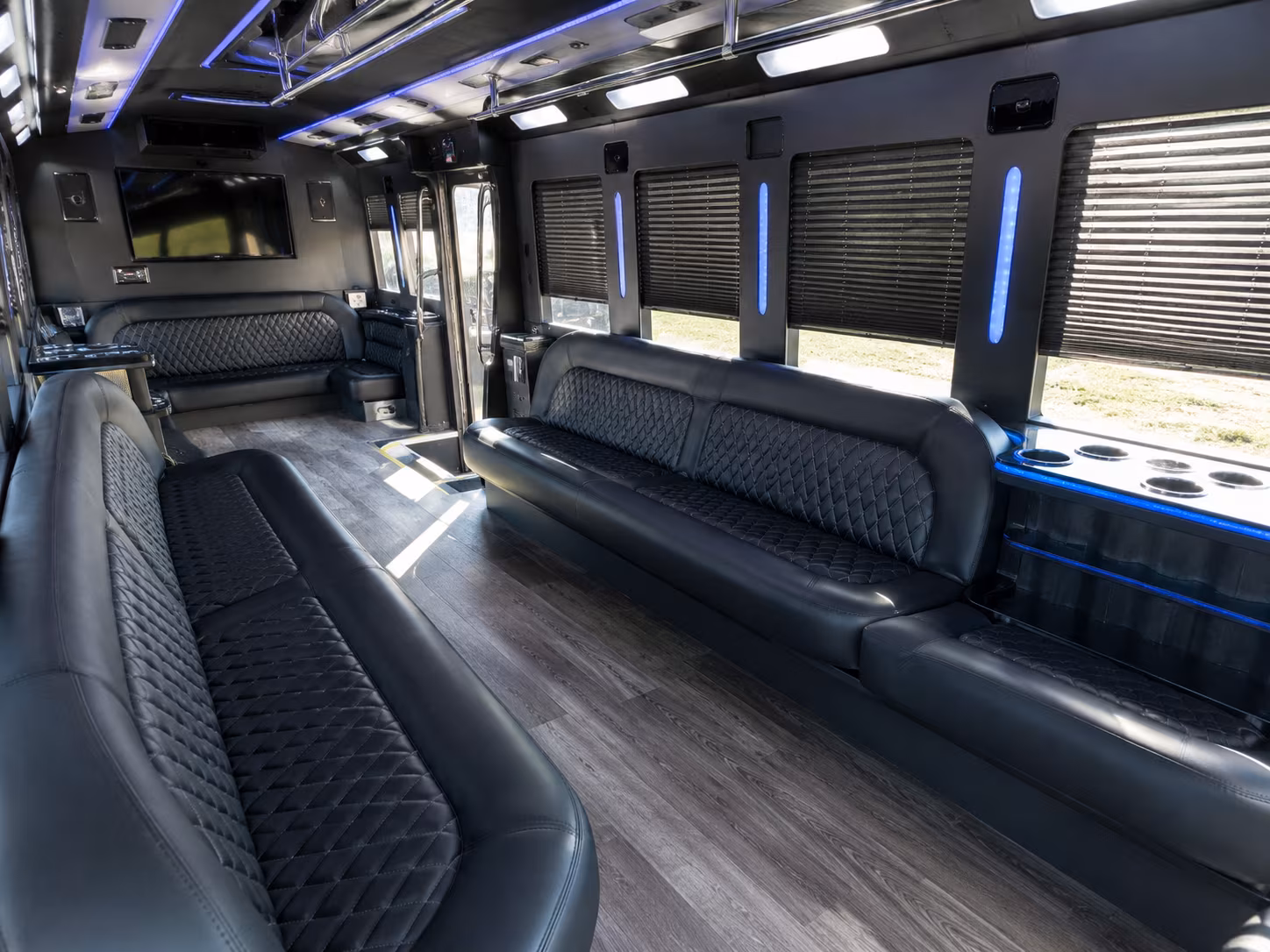 Santa Clarita Concert & Music Festival Transportation party bus interior