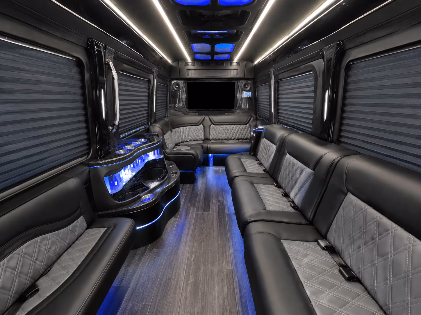 Santa Clarita School Event Transportation party bus exterior