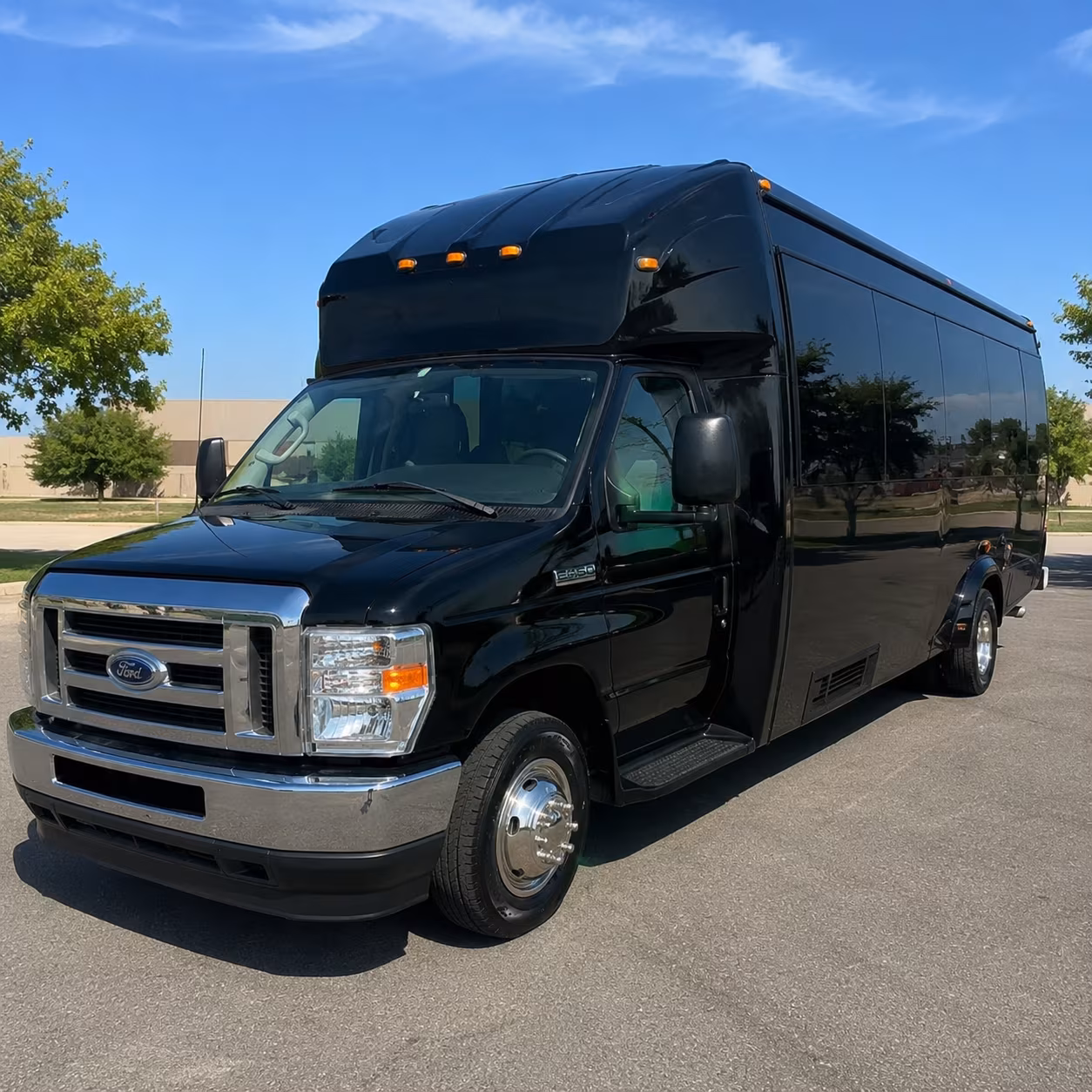 Santa Clarita Sporting Event Transportation party bus exterior