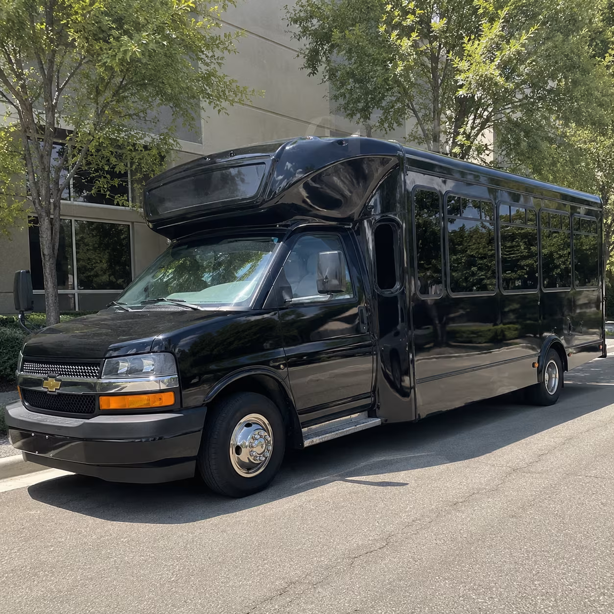 Santa Clarita Sporting Event Transportation party bus exterior