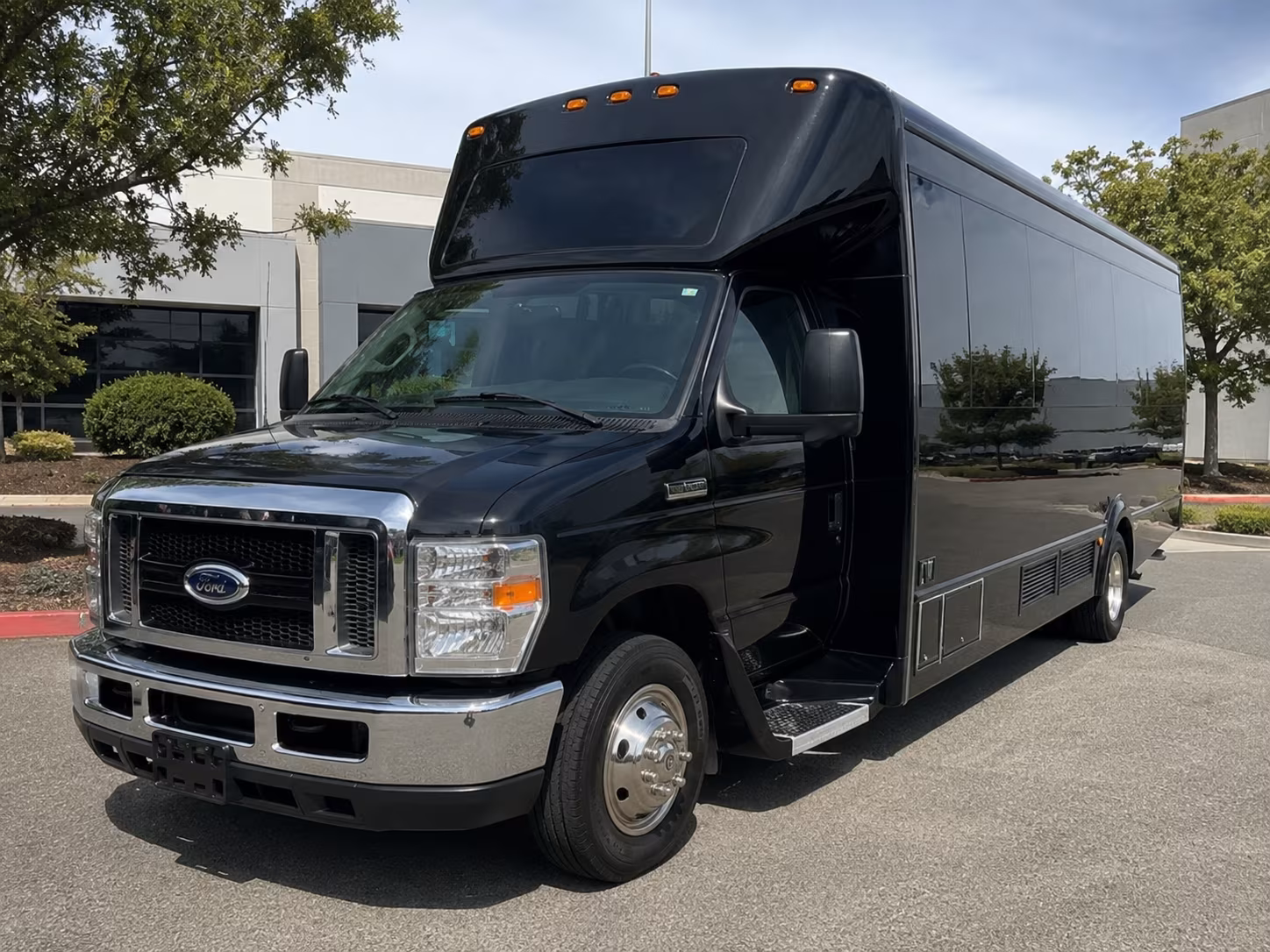 Santa Clarita Wedding Transportation party bus exterior