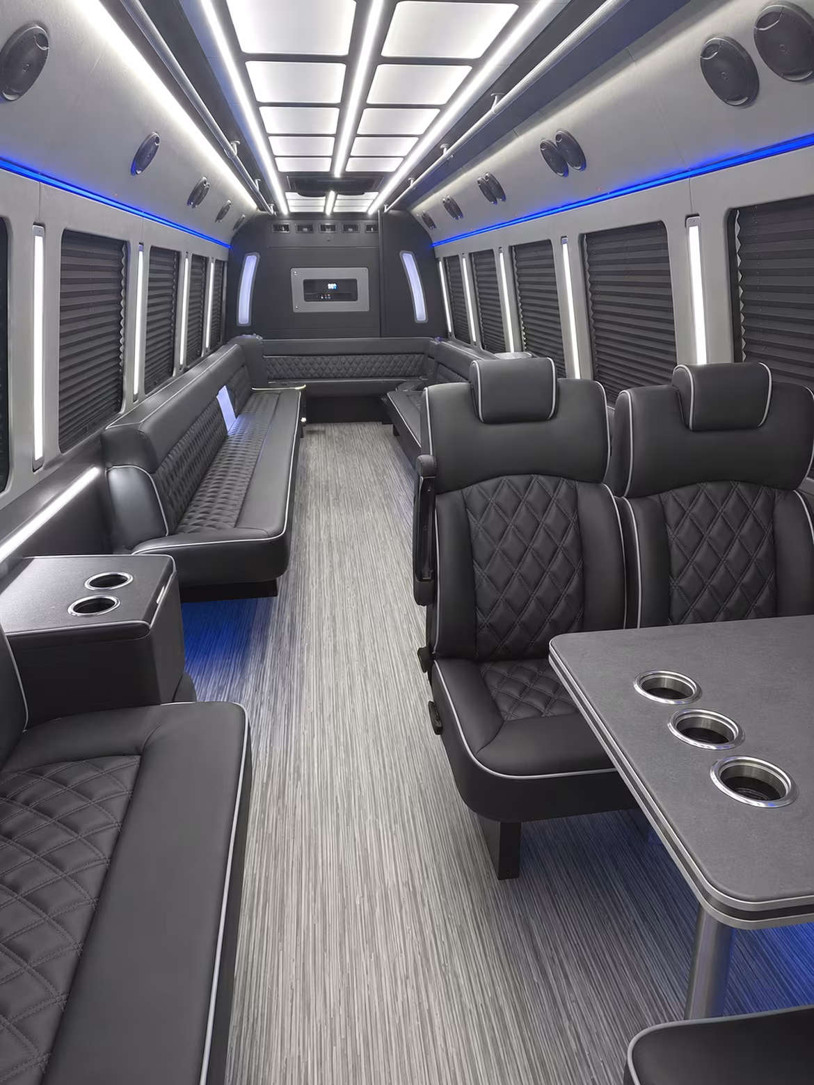 Santa Clarita Winery Tour & Pub Crawl Transportation party bus interior